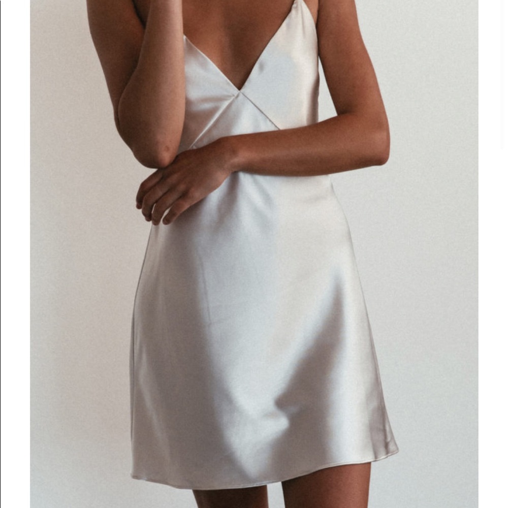 Silky Satin Mini Dress